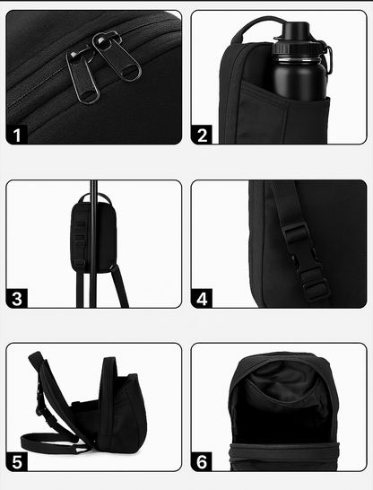 Bolsa magnética para el gym – Porta-botella de 1,5 L y smartphone